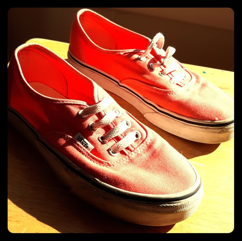 Pink Salmon Vans Size 5